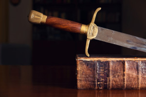 Sword On Old Bible