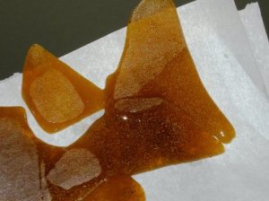 image credit: Therapeutic Health Center. BHO shatter, Permafrost wax